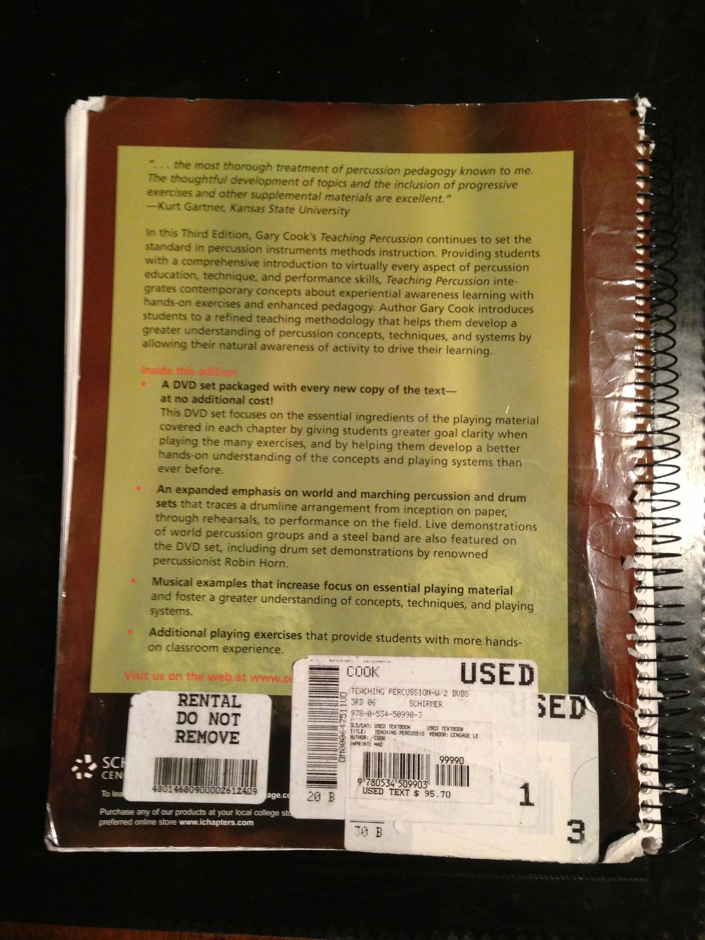 Teaching Percussion (with 2-DVD Set)