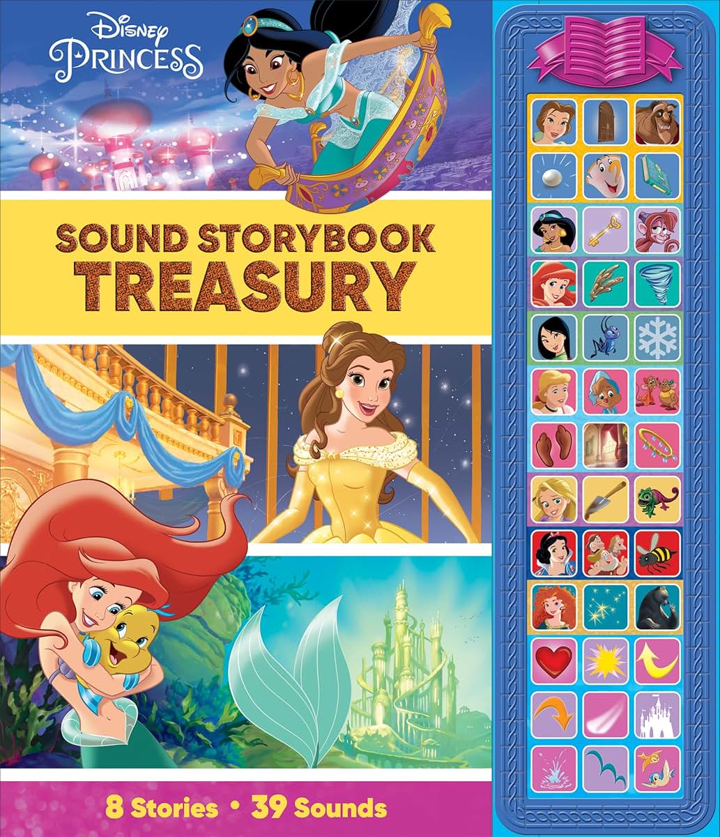 Disney Princess - Sound Storybook Treasury 39-Button Sound Book - PI Kids