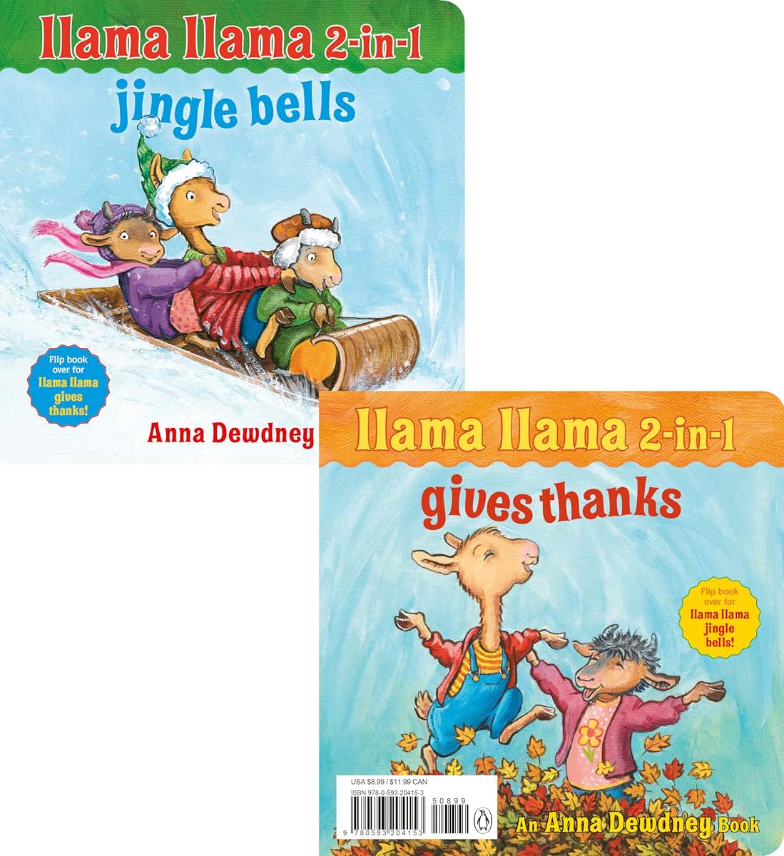 Llama Llama 2-in-1: Gives Thanks/Jingle Bells
