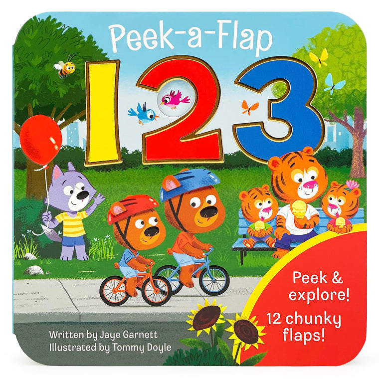 Peek-a-Flap 123 - Lift-a-Flap Board Book for Curious Minds and Little Learners; Numbers & Counting Fun for Preschoolers & Toddlers