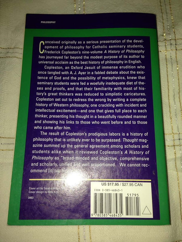 A History of Philosophy, Vol. 1: Greece and Rome From the Pr