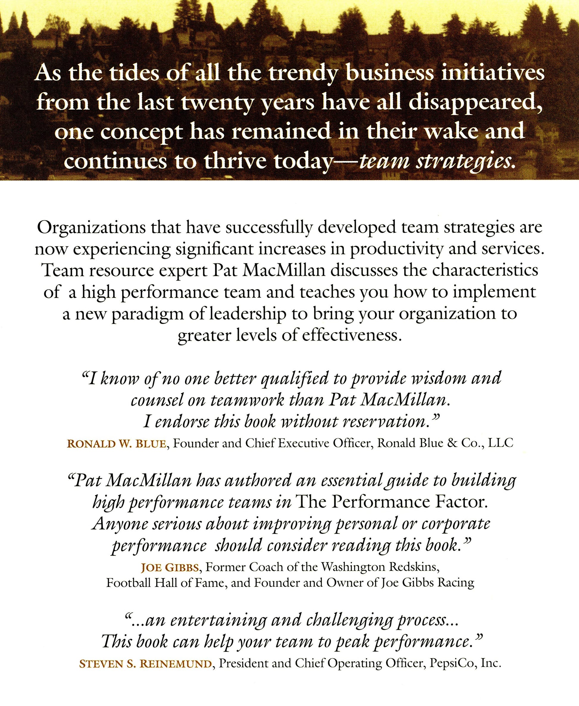 The Performance Factor: Unlocking the Secrets of Teamwork