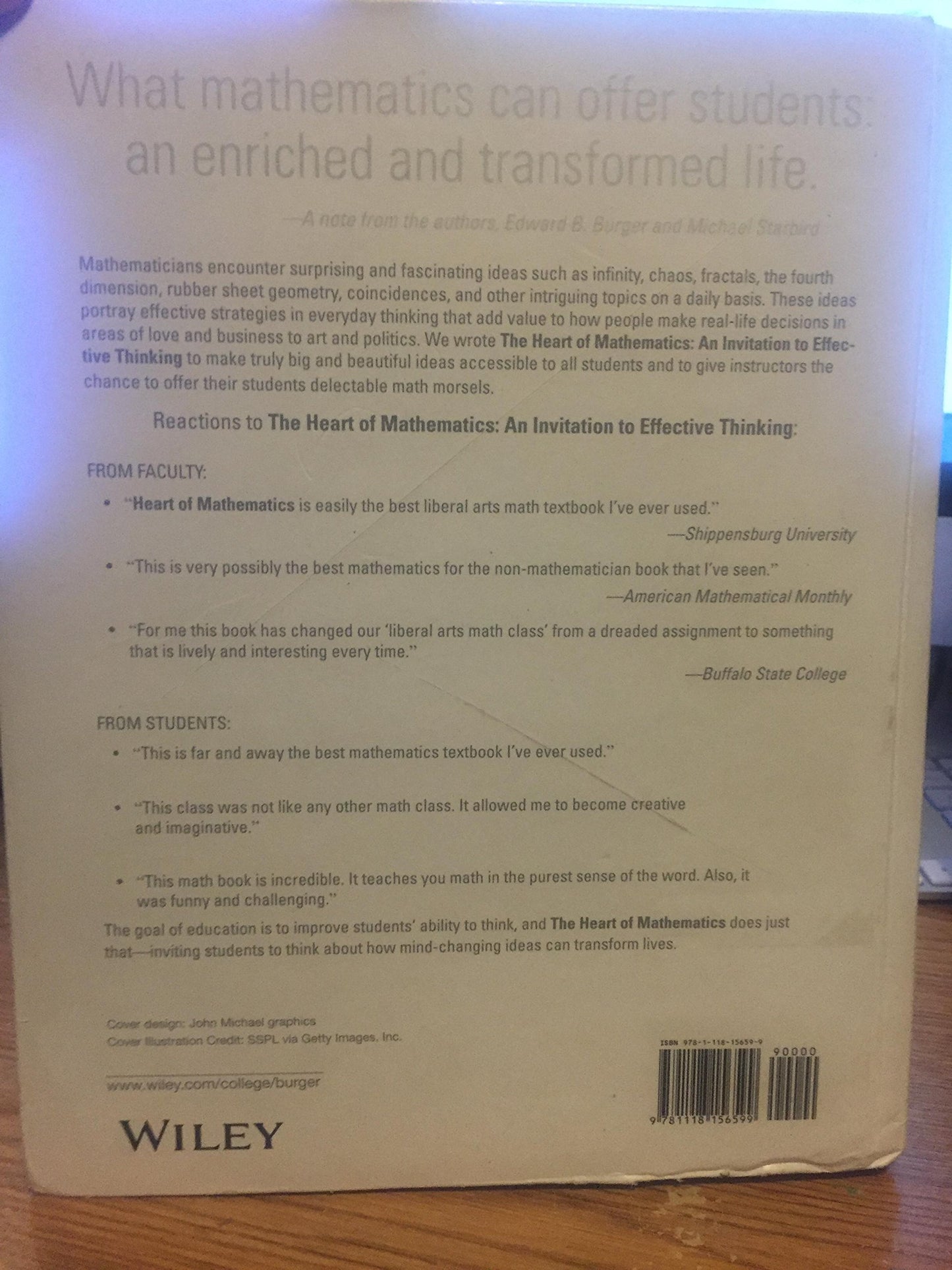 The Heart of Mathematics: An Invitation to Effective Thinking (Key Curriculum Press)