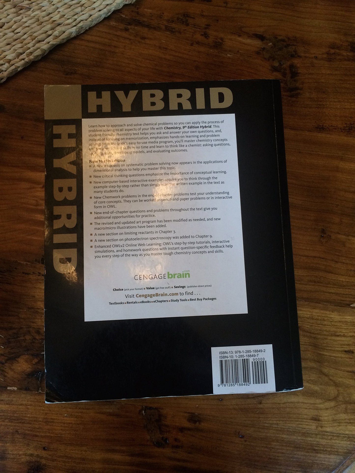 Chemistry, Hybrid Edition (with OWLv2, 4 terms (24 months) Printed Access Card)