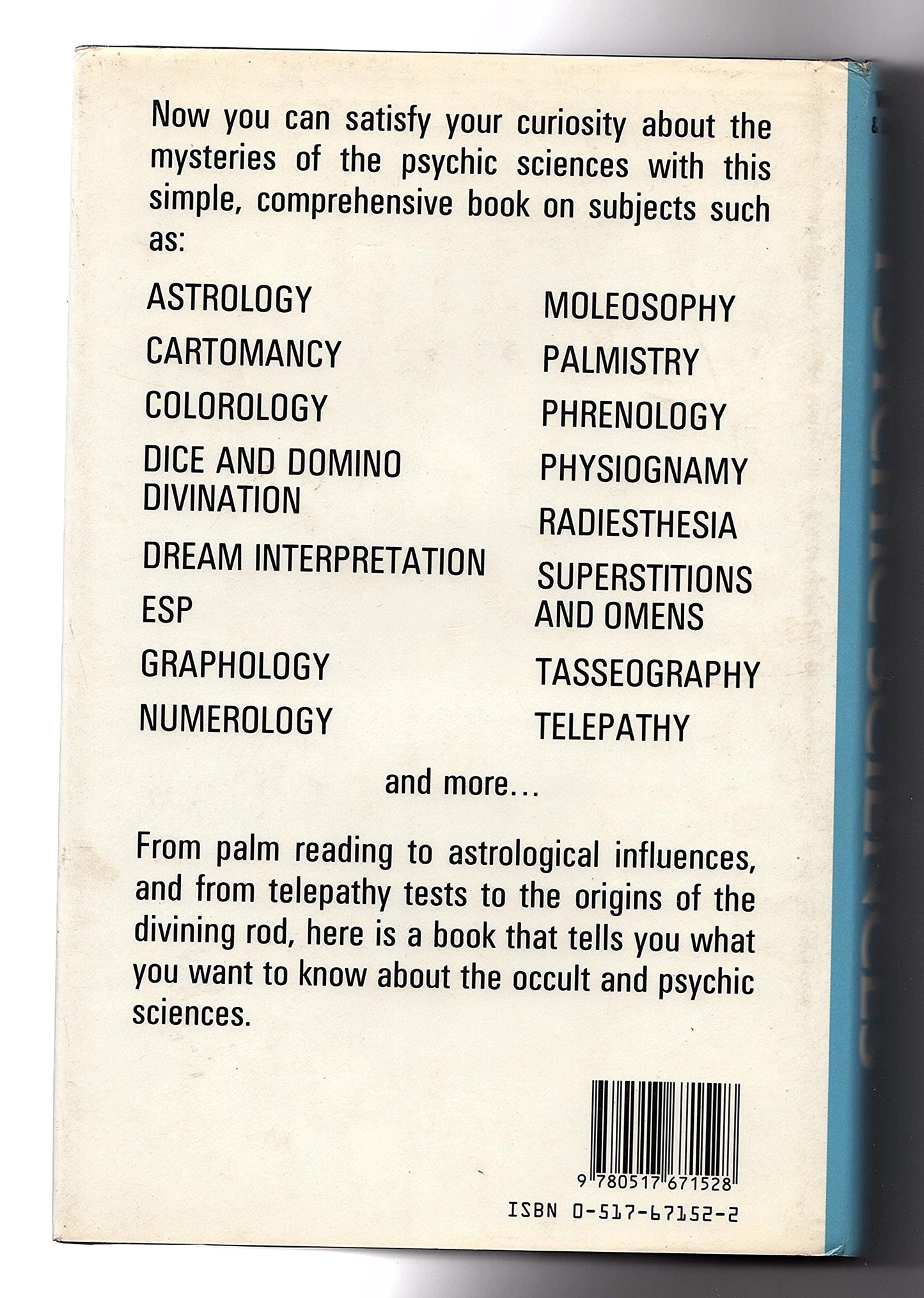 Complete Illustrated Book Of The Psychic Sciences by Walter
