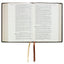 NASB Holy Bible, Large Print, Brown Premium Genuine Leather (Cowhide): 1995 New American Standard Bible in a Single-Column, Wide-Margin Format with 2 Ribbon Markers, 40 GSM Paper & Gold Page Edges