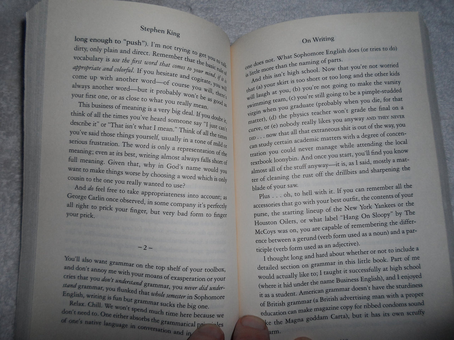 On Writing: A Memoir of the Craft