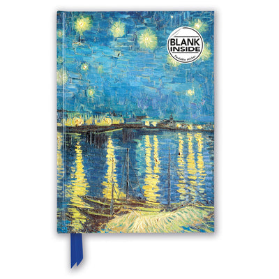 Vincent van Gogh: Starry Night over the Rhne (Foiled Blank Journal) (Flame Tree Blank Notebooks)