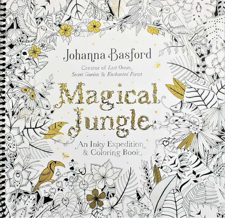Magical Jungle: An Inky Expedition and Coloring Book for Adults