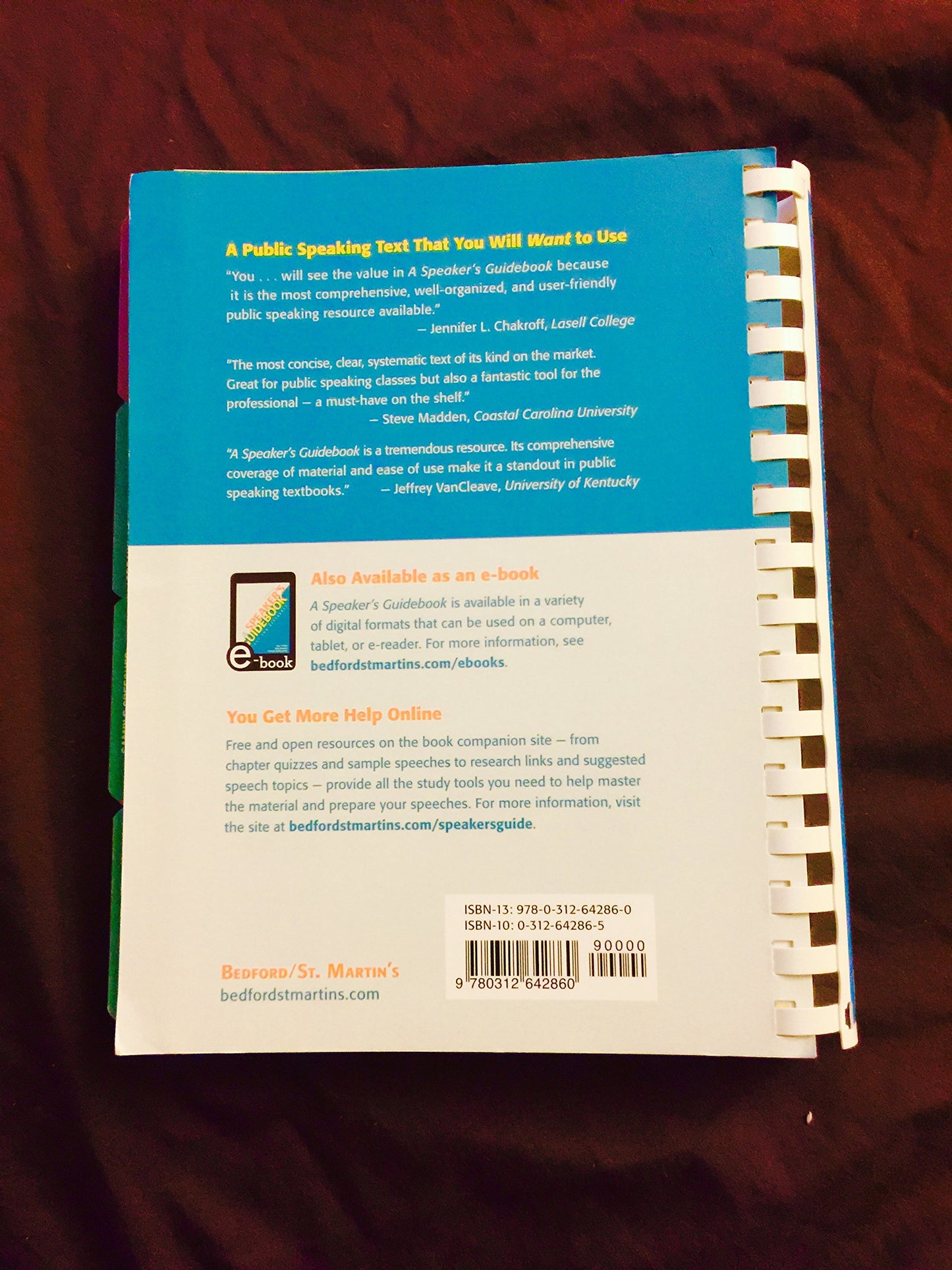 A Speaker's Guidebook: Text and Reference by O'Hair, Dan