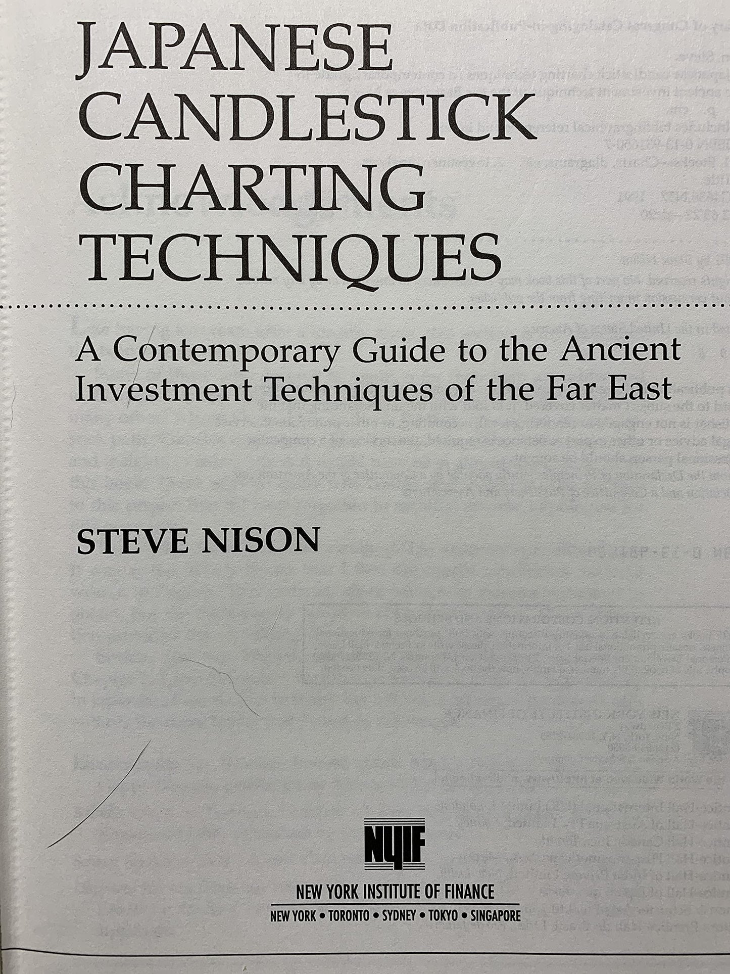 Japanese Candlestick Charting Techniques: A Contemporary Guide