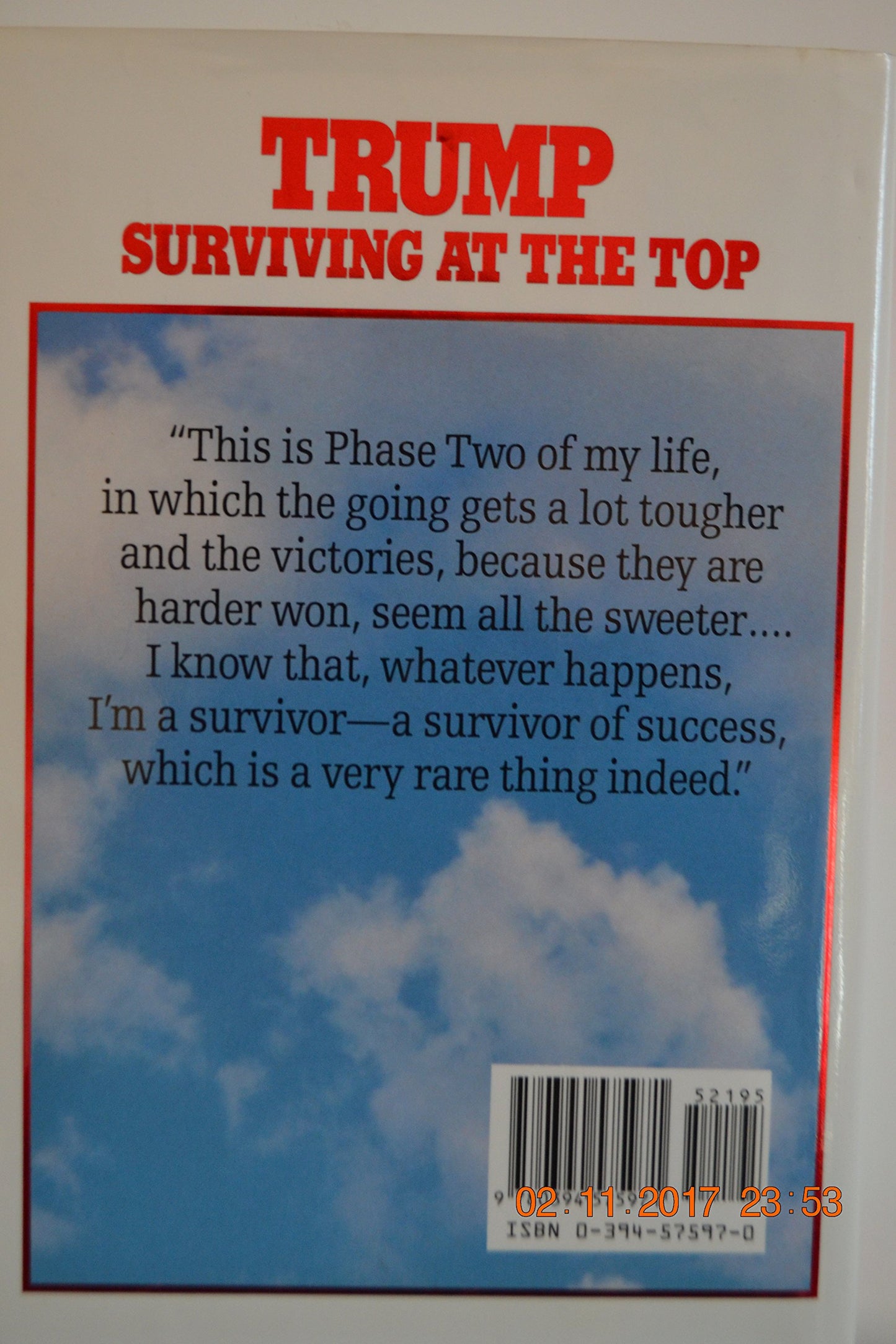 Trump: Surviving at the Top by Donald J. Trump