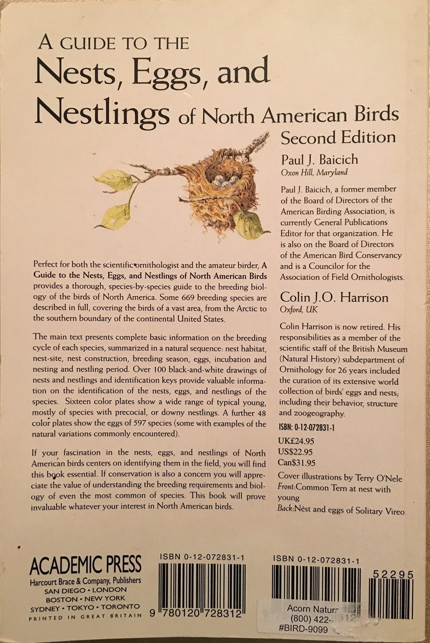 Nests, Eggs, and Nestlings of North American Birds: Second Edition (Princeton Field Guides, 6)