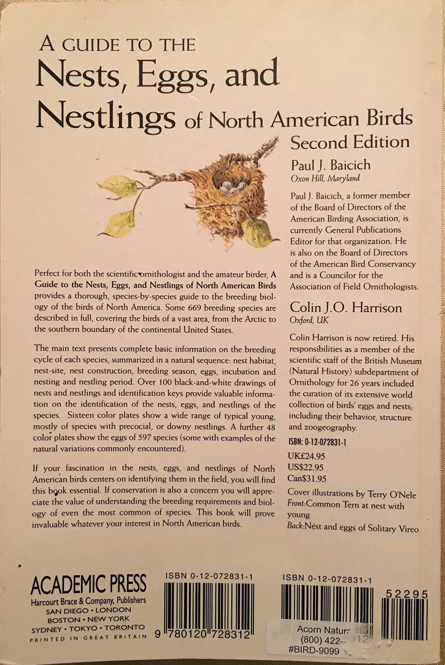 Nests, Eggs, and Nestlings of North American Birds: Second Edition (Princeton Field Guides, 6)
