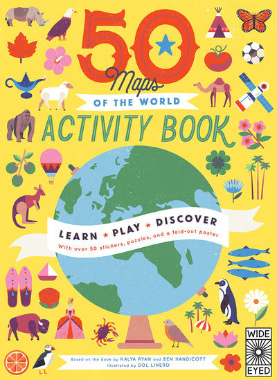 50 Maps of the World Activity Book: Learn - Play - Discover With over 50 stickers, puzzles, and a fold-out poster (Volume 11) (Americana, 11)
