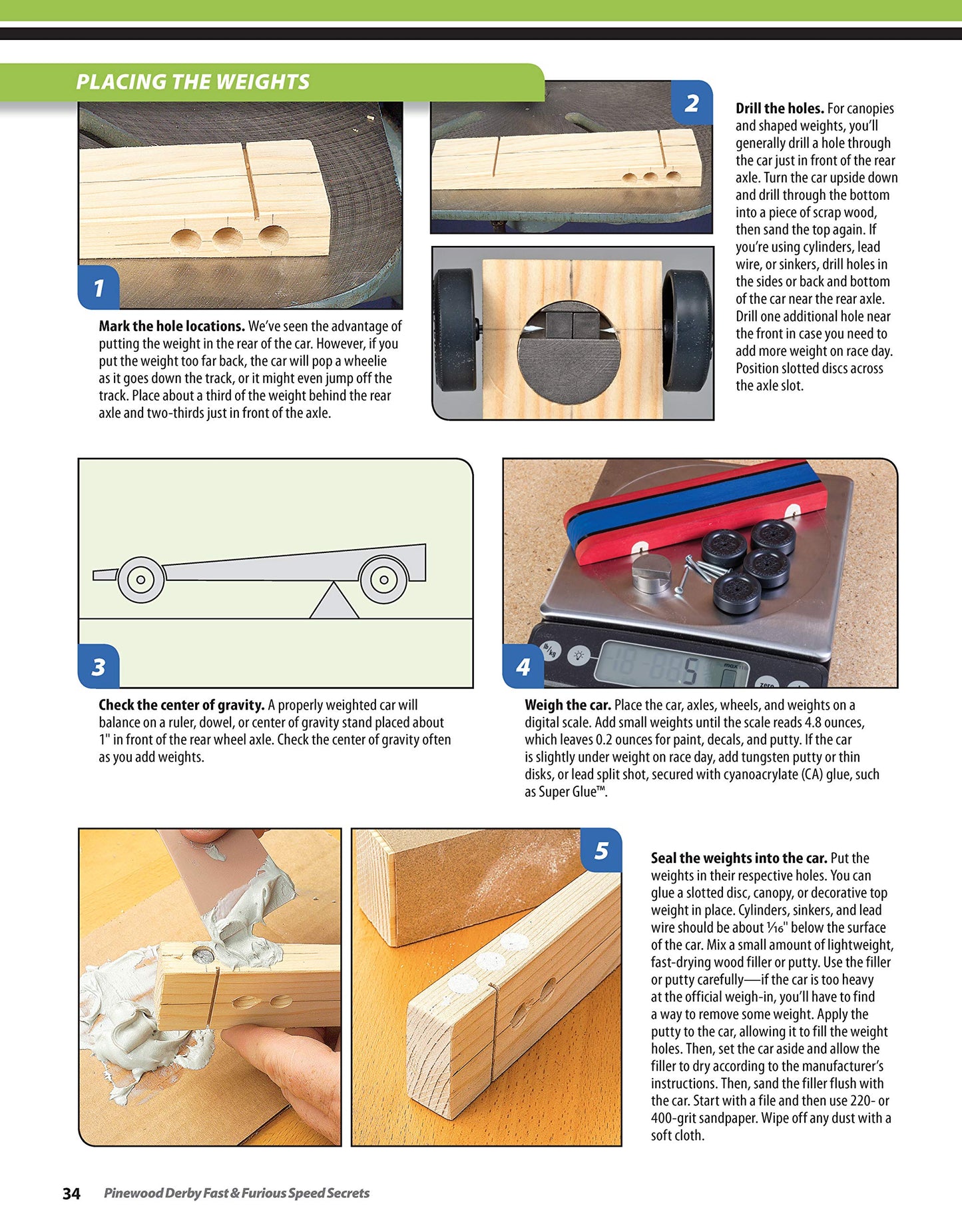 Pinewood Derby Fast and Furious Speed Secrets: Tips & Tricks for Building Winning Cars (Fox Chapel Publishing) Handbook of Scout-Legal Step-by-Step Techniques to Make Faster Cars with Ordinary Tools