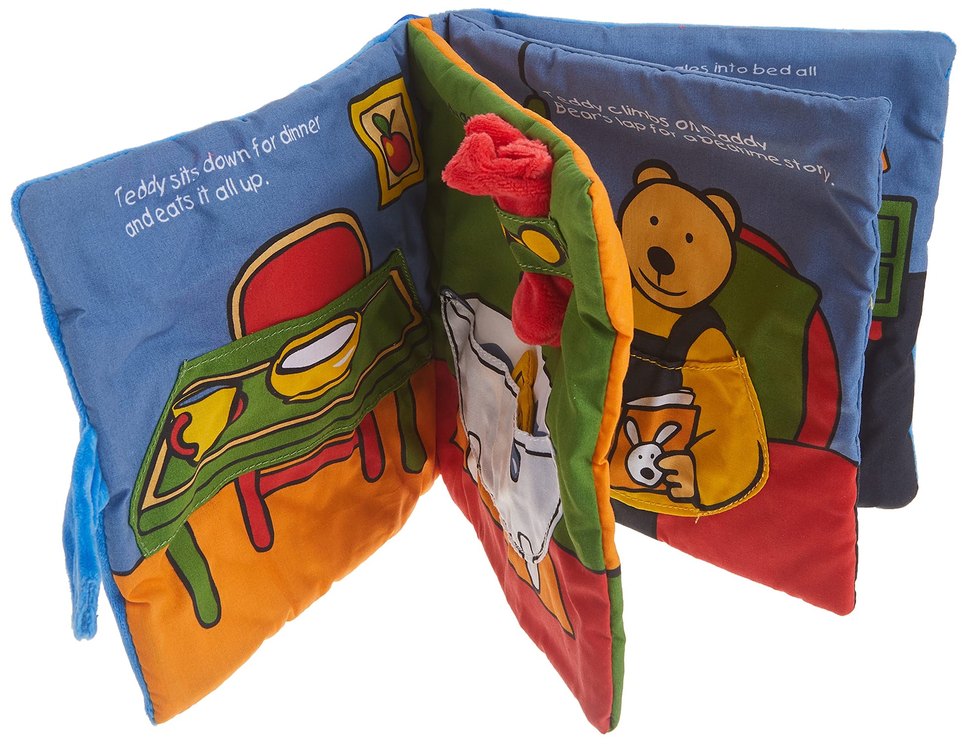 Good Night, Teddy: Interactive Soft Cloth Baby Book for Bedtime