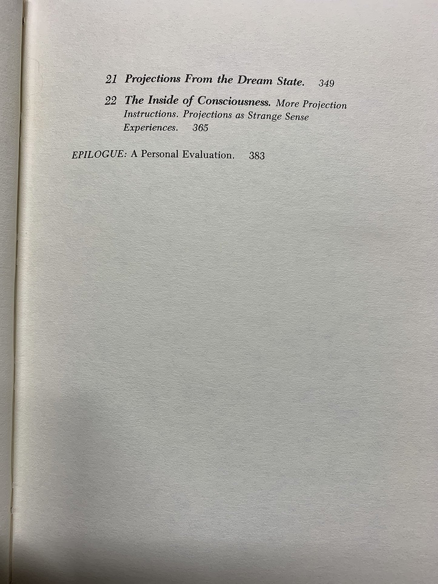 Seth, Dreams and Projections of Consciousness by Seth