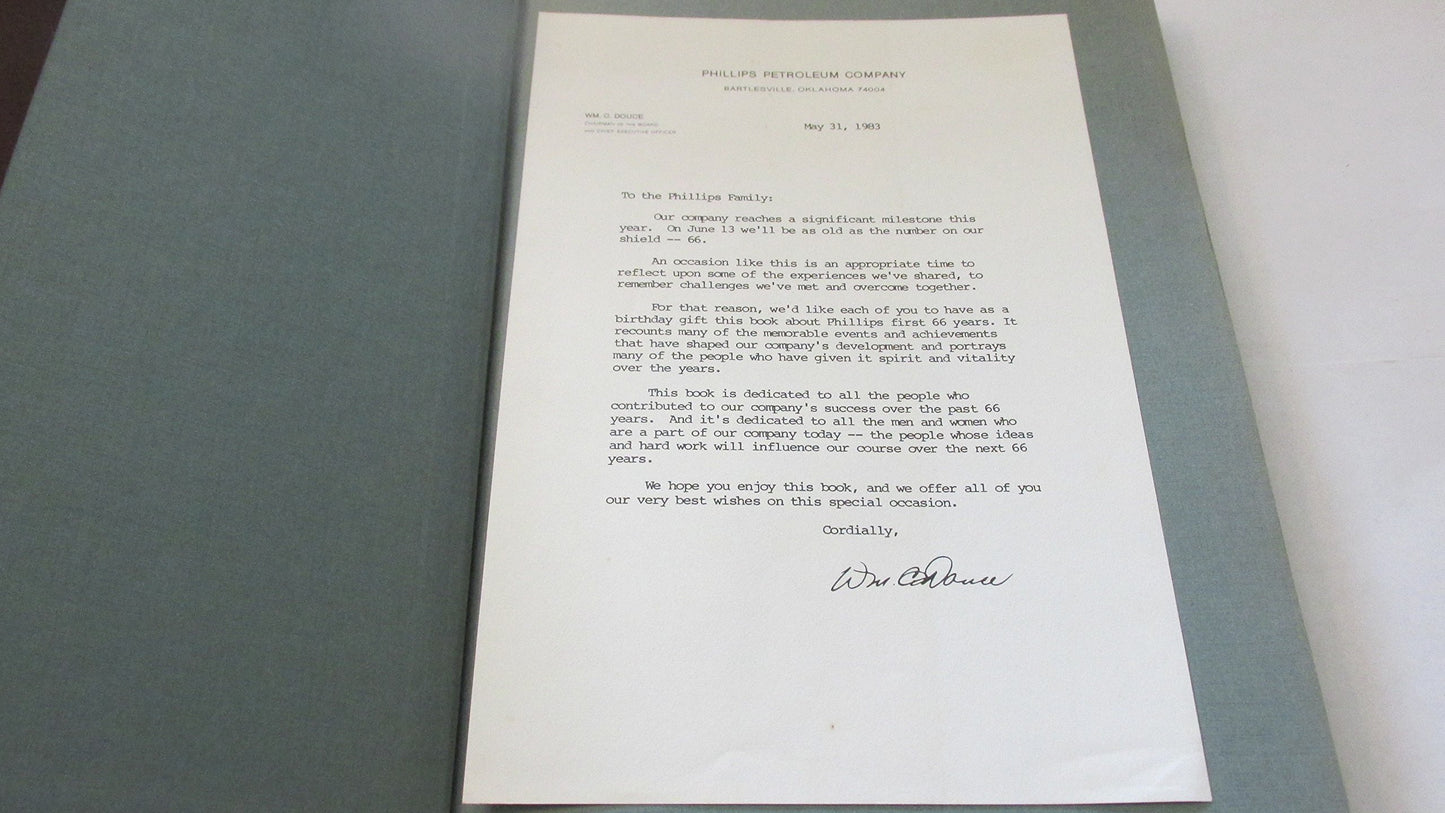PHILLIPS. The First 66 Years. A Public Affairs Production of the Phillips Petroleum Company.