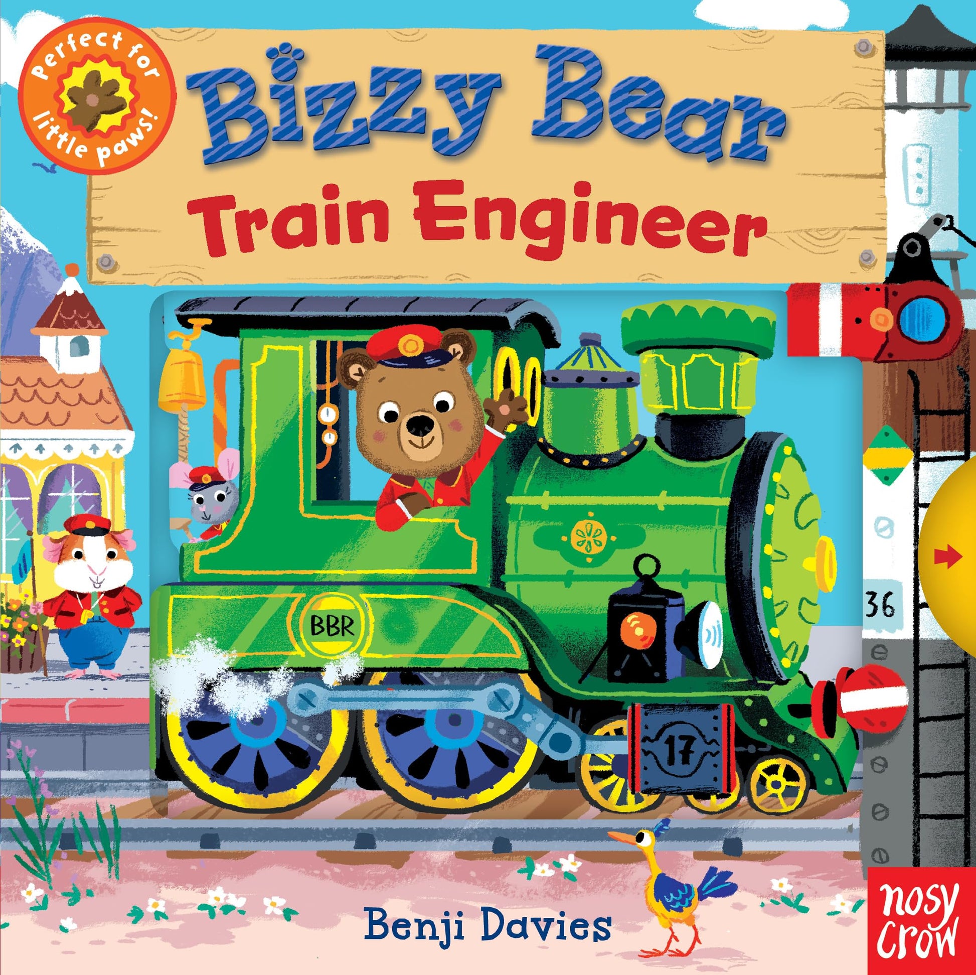 Bizzy Bear: Train Engineer: (Interactive Board Book for Toddlers - With Sturdy Tabs and Slides to Push and Pull)