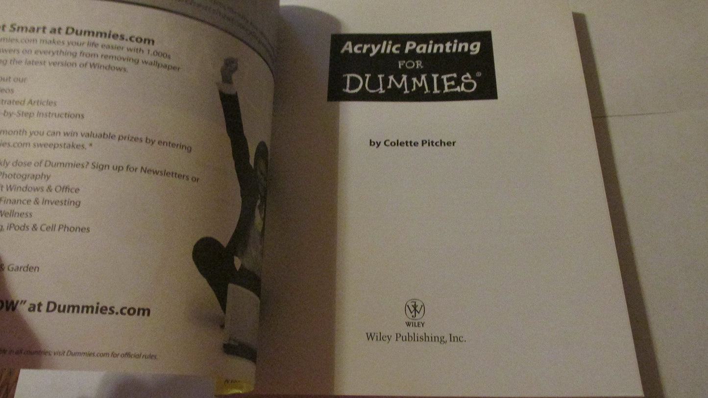 Acrylic Painting for Dummies by Pitcher, Colette