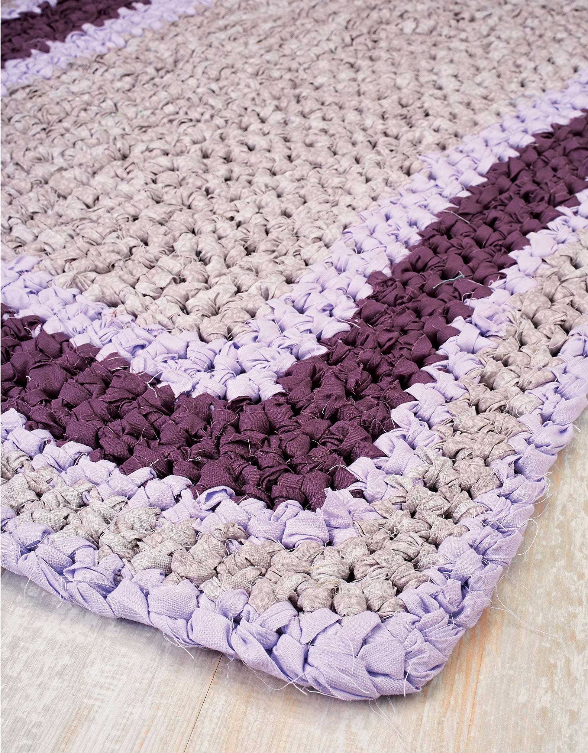 Rag Rugs, 2nd Edition, Revised and Expanded: 16 Easy Crochet Projects to Make with Strips of Fabric (Design Originals) Beginner-Friendly Techniques & Instructions for Square, Round, Oval, & Heart Rugs