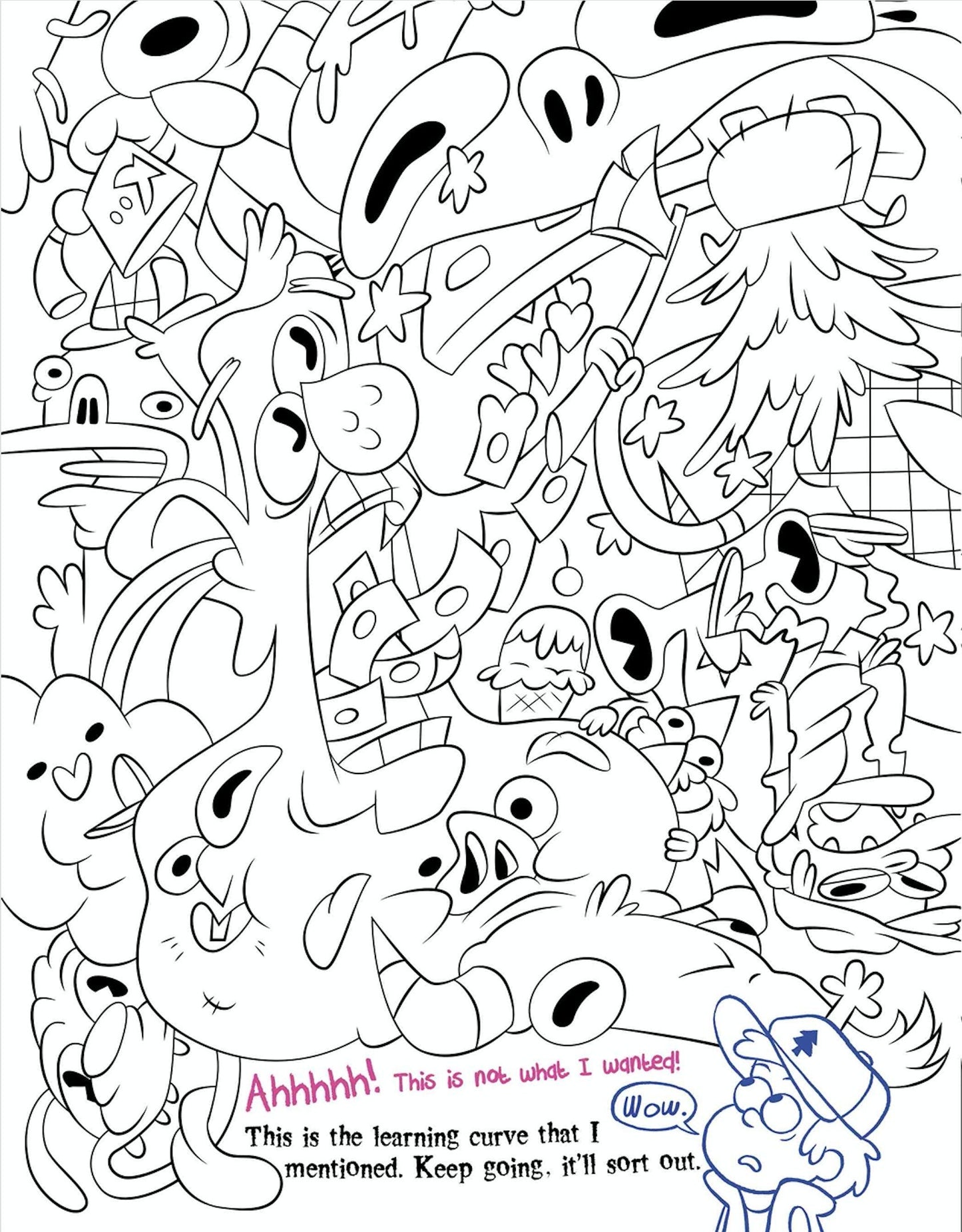 Gravity Falls Don't Color This Book!: It's Cursed! by Cicier