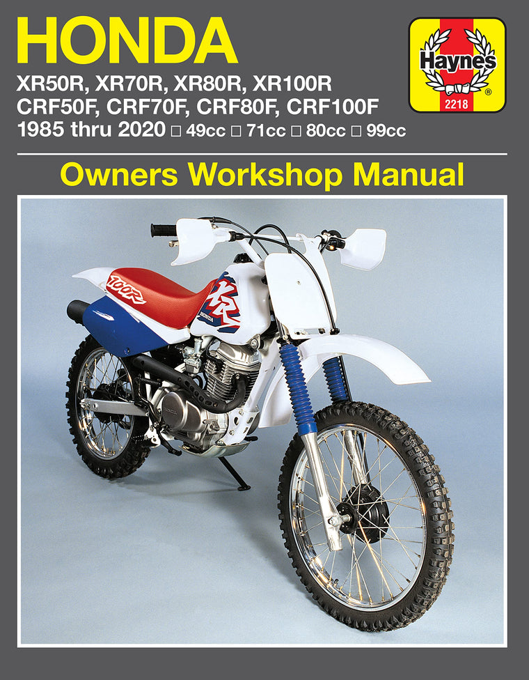 Honda XR50/70/80/100R & CRF50/70/80/100F (85-20) Haynes Manual (Paperback)