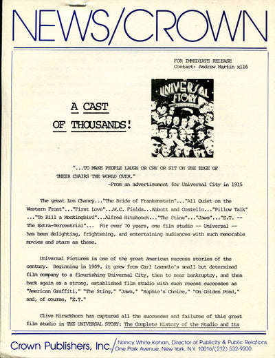 The Universal Story: The Complete History of the Studio and Its 2,641 Films