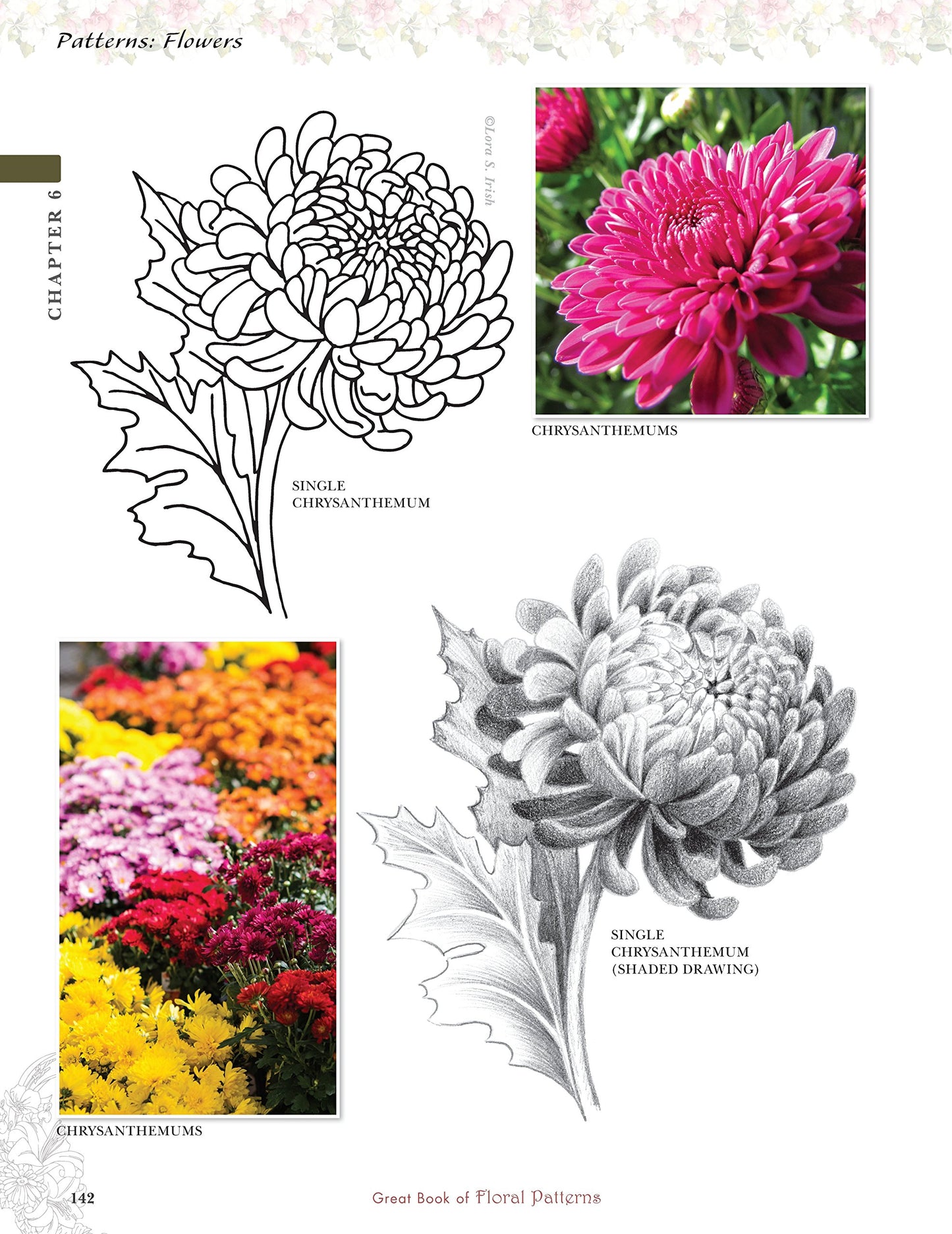 Great Book of Floral Patterns, Third Edition, Revised and Expanded: The Ultimate Design Sourcebook for Artists and Crafters (Fox Chapel Publishing) Over 100 Expertly Drawn Designs from Lora S. Irish