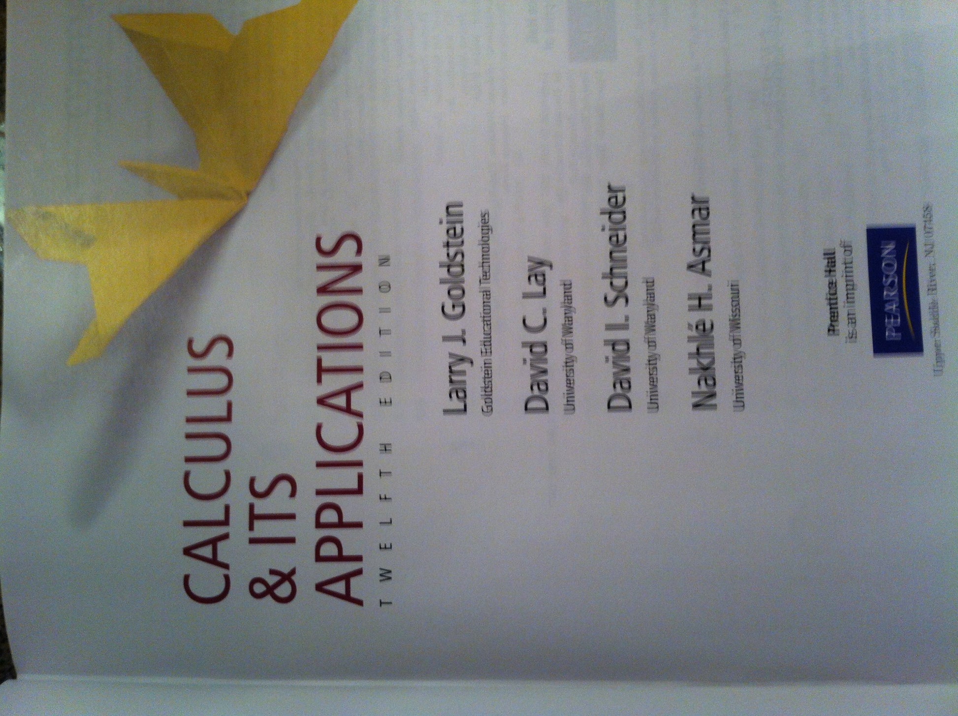 Calculus and Its Applications (12th Edition)