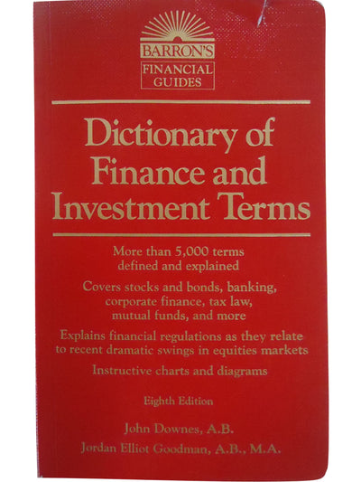 Dictionary of Finance and Investment Terms (Barron's Business Dictionaries)