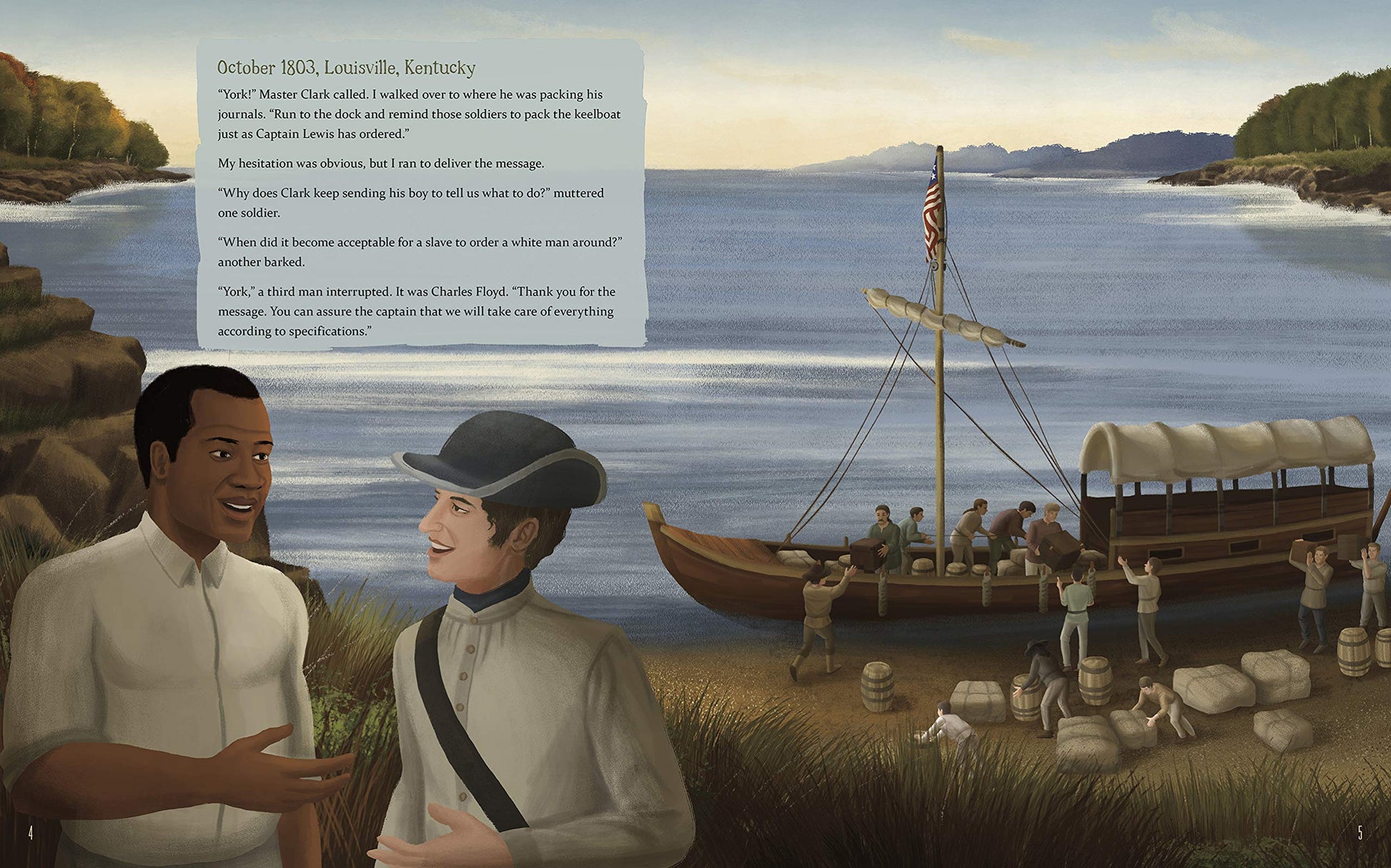 The Journey of York: The Unsung Hero of the Lewis and Clark Expedition (Encounter: Narrative Nonfiction Picture Books with 4D)
