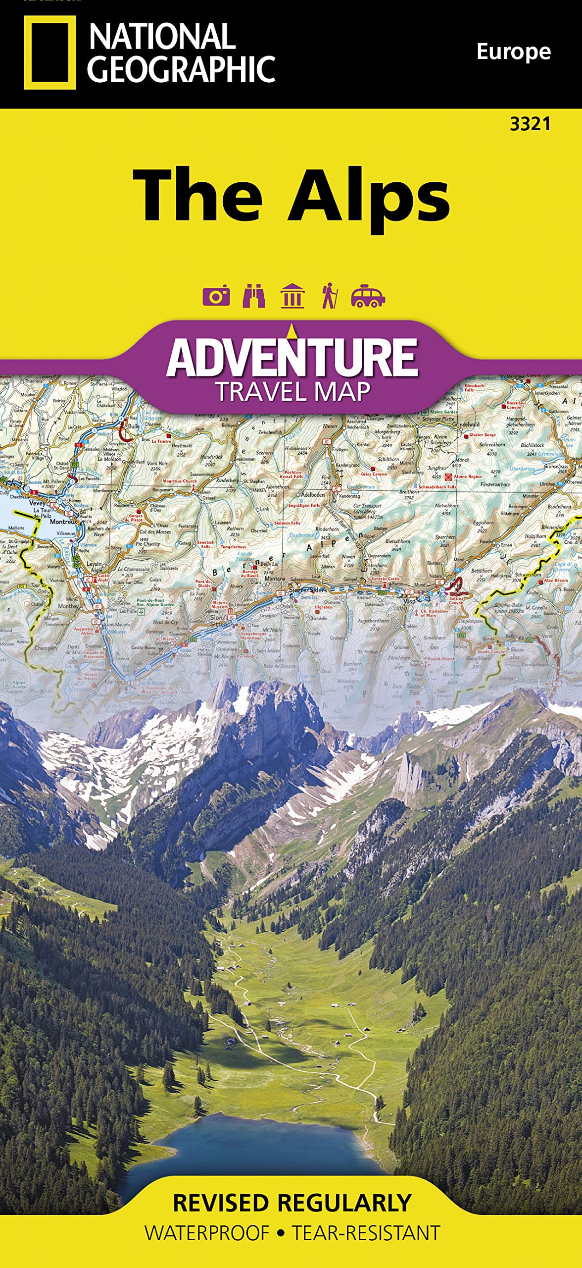 Alps Map (National Geographic Adventure Map, 3321)