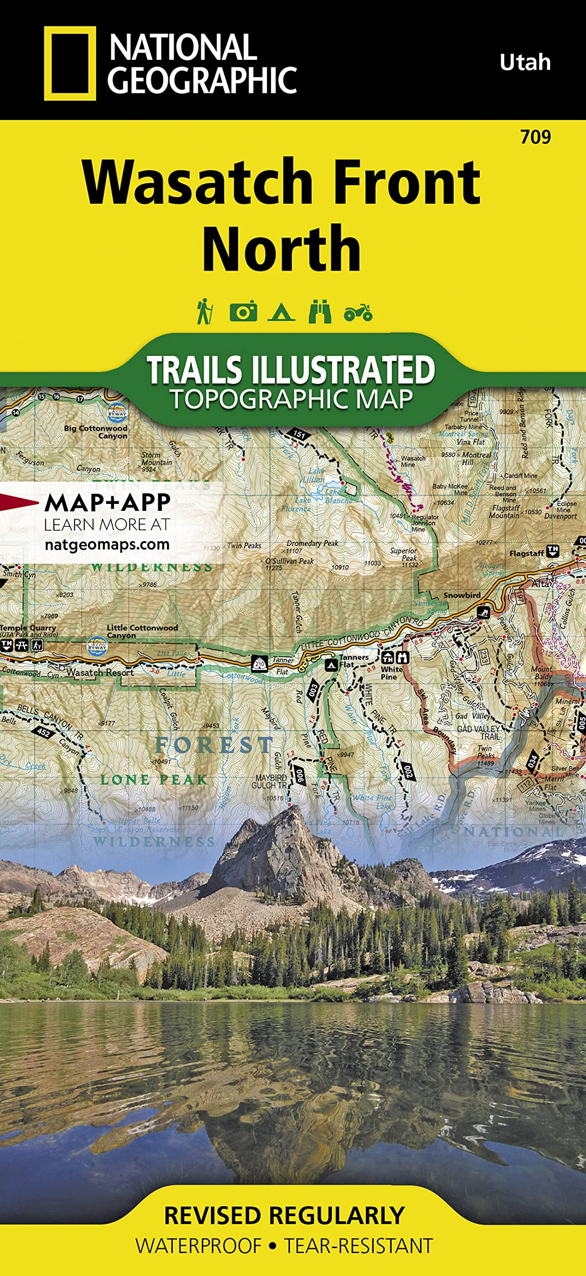Wasatch Front North Map (National Geographic Trails Illustrated Map, 709)