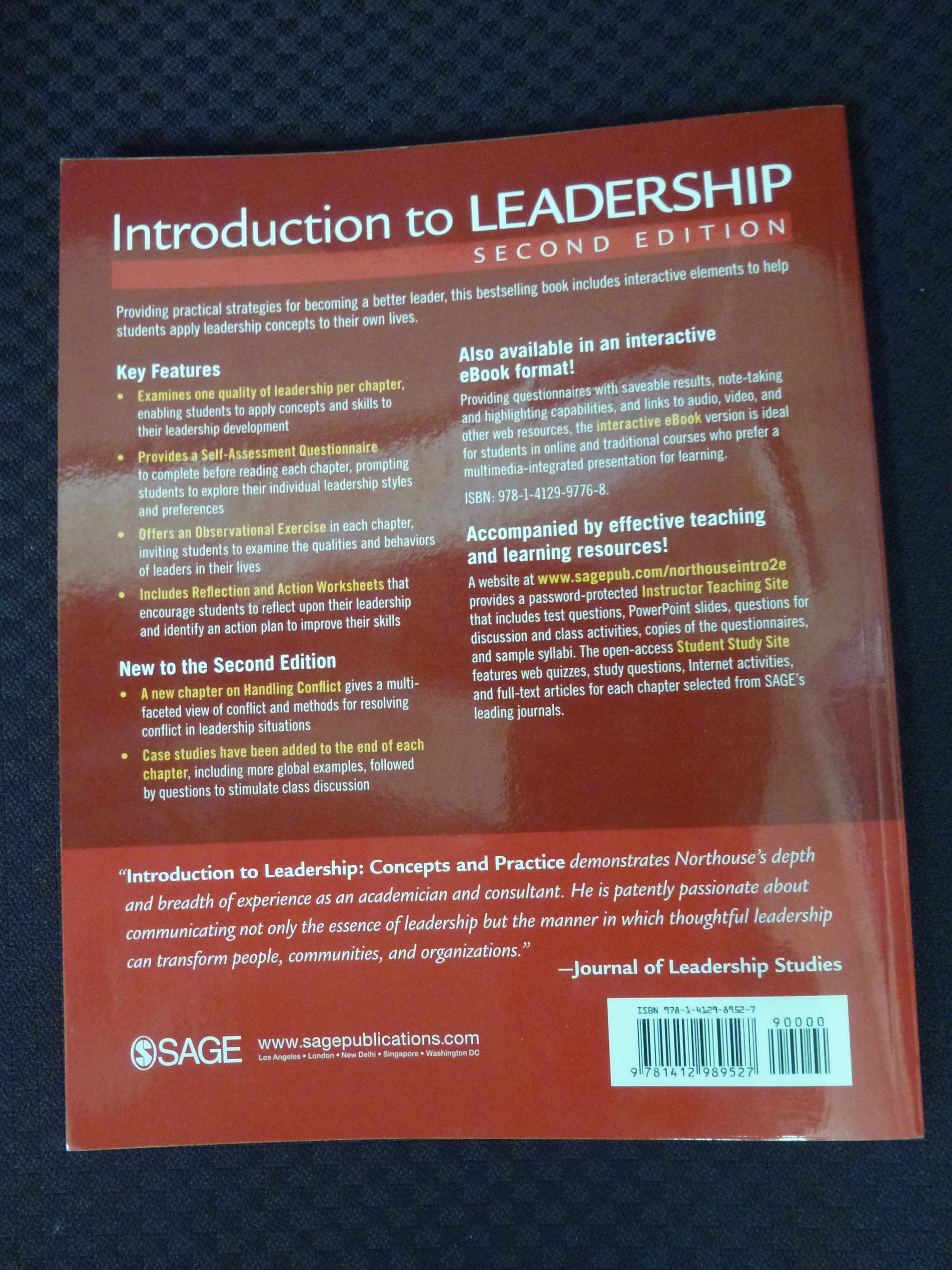 Introduction to Leadership: Concepts and Practice