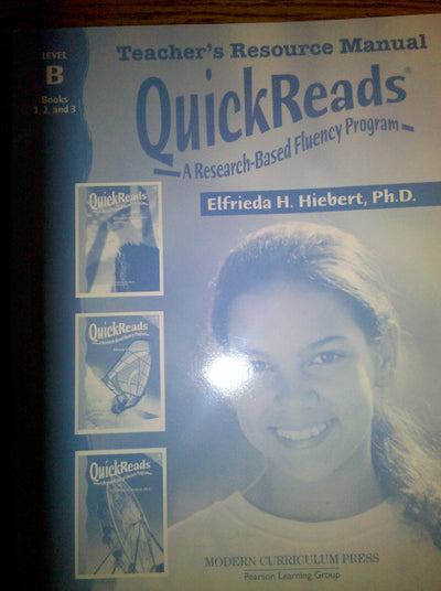 MODERN CURRICULUM PRESS QUICKREADS LEVEL B TEACHERS RESOURCE MANUAL 2003