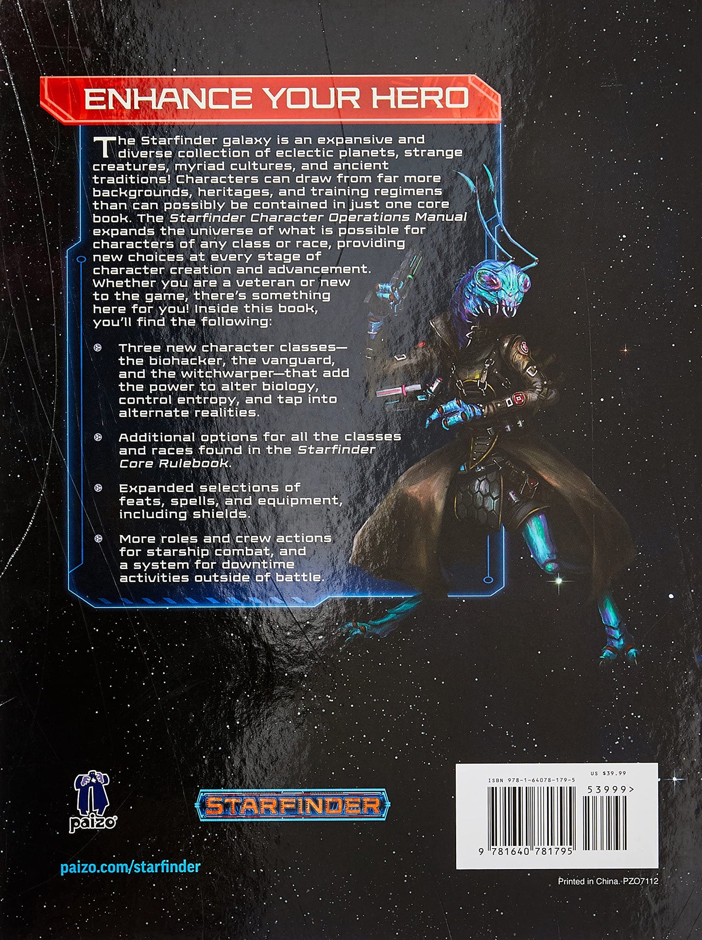 Starfinder RPG: Character Operations Manual