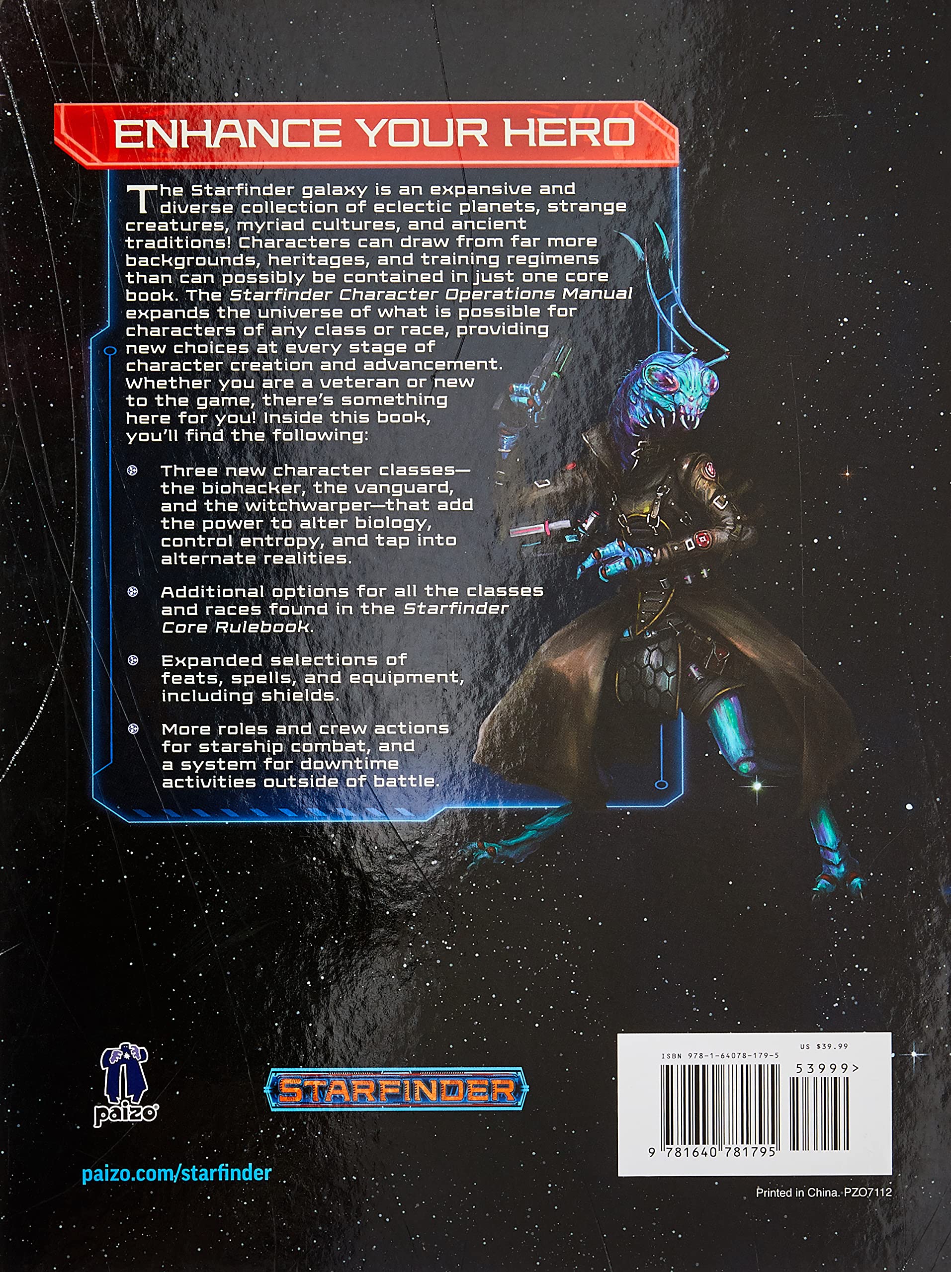 Starfinder RPG: Character Operations Manual