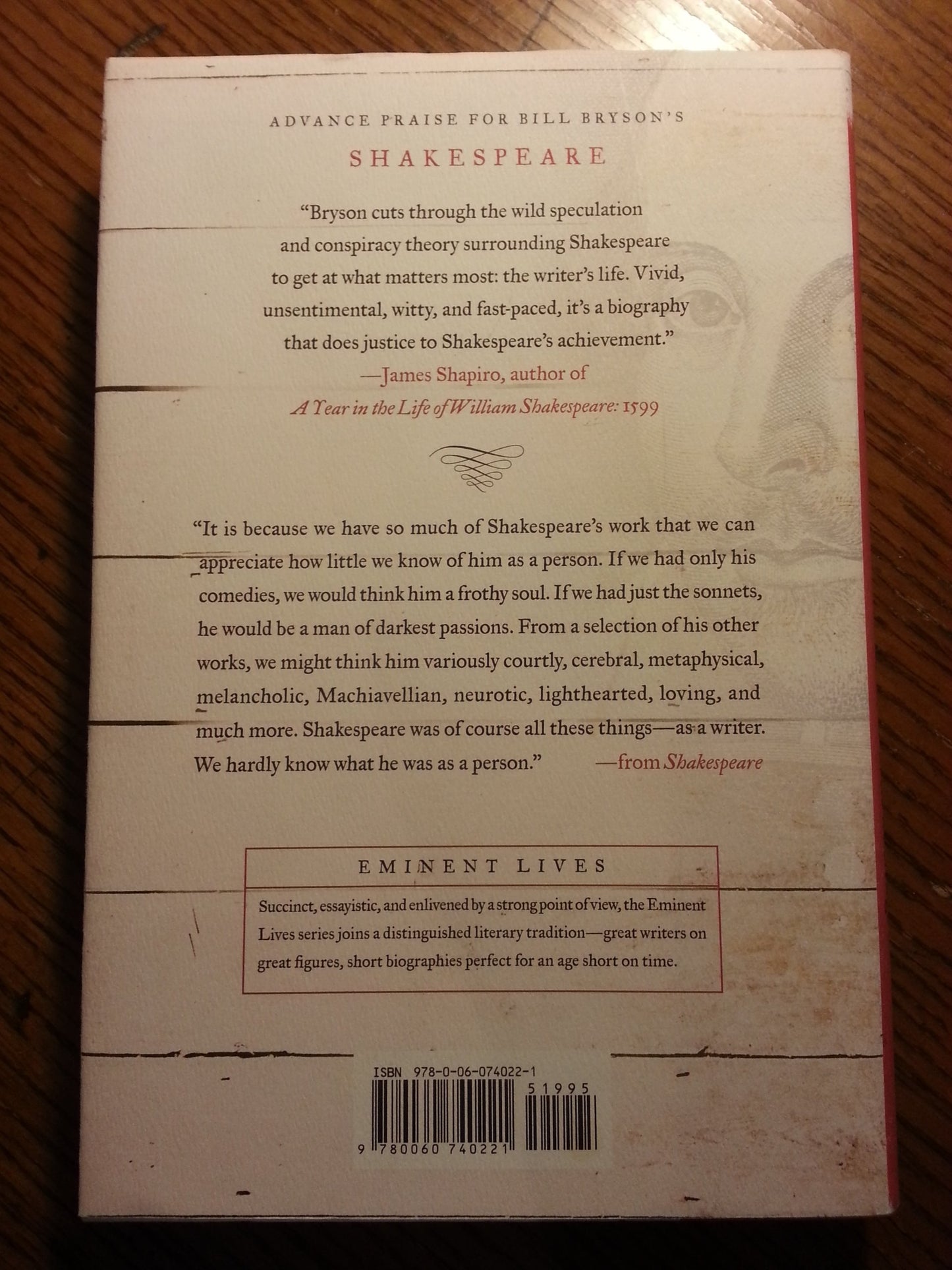 Shakespeare: The World as Stage (Eminent Lives)