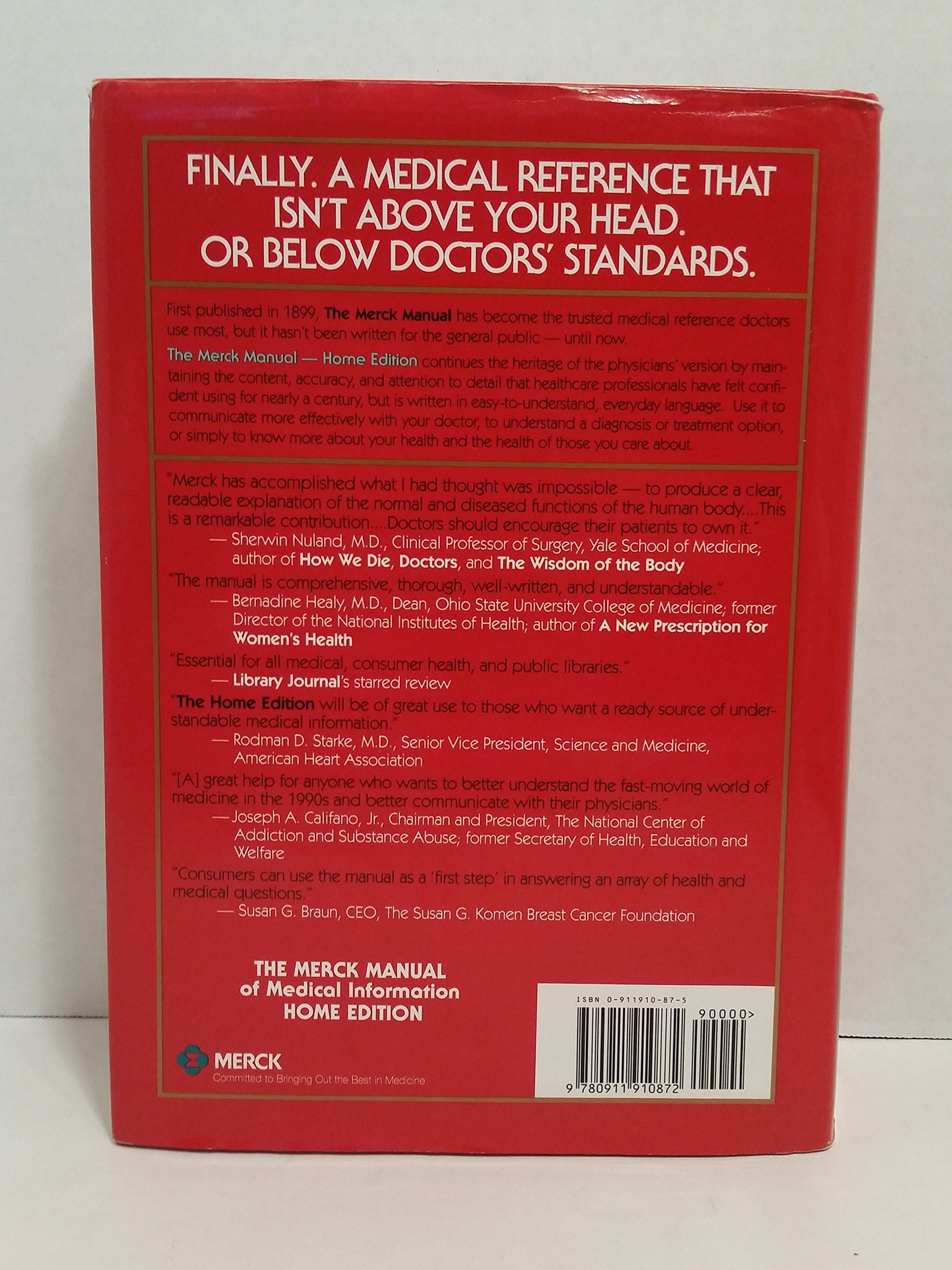 The Merck Manual of Medical Information: Home Edition
