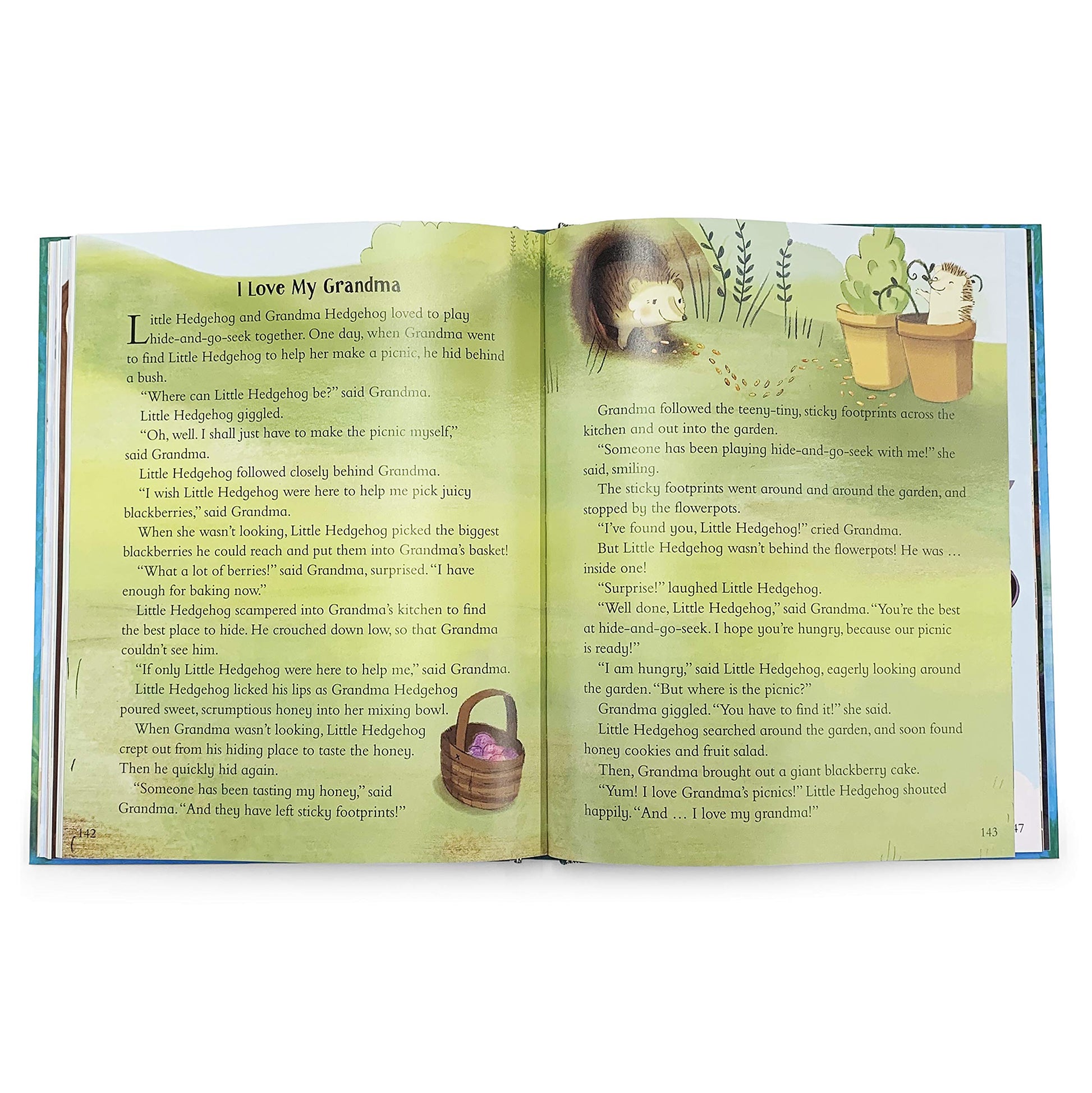 A Treasury To Read With Grandma - 192-Page Deluxe Hardcover Treasury Book, Mother's Day Gifts, Baby Showers, New Grandmas, Grandmother's Day, Birthdays, and more! Ages 2-8
