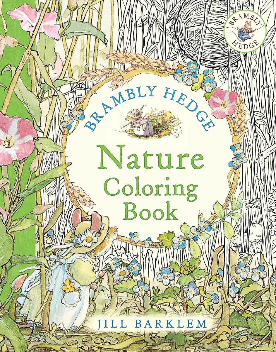 Brambly Hedge: Nature Coloring Book: A beautifully seasonal colouring book for children and adults alike packed with classic illustrations for all