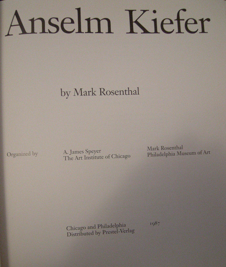 Anselm Kiefer (Trade edition)