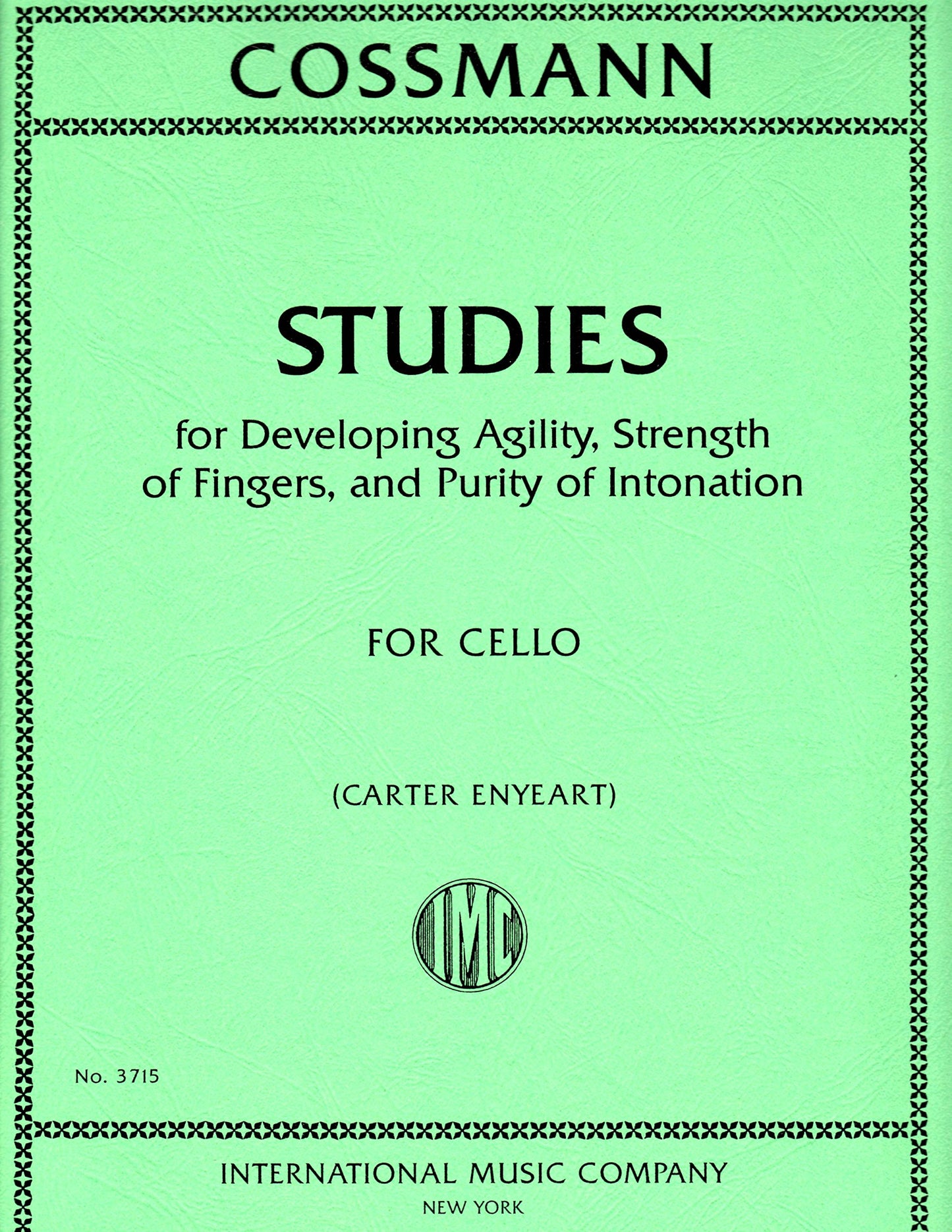 Cossman: Studies for Developing Agility... - Cello (International 3715)