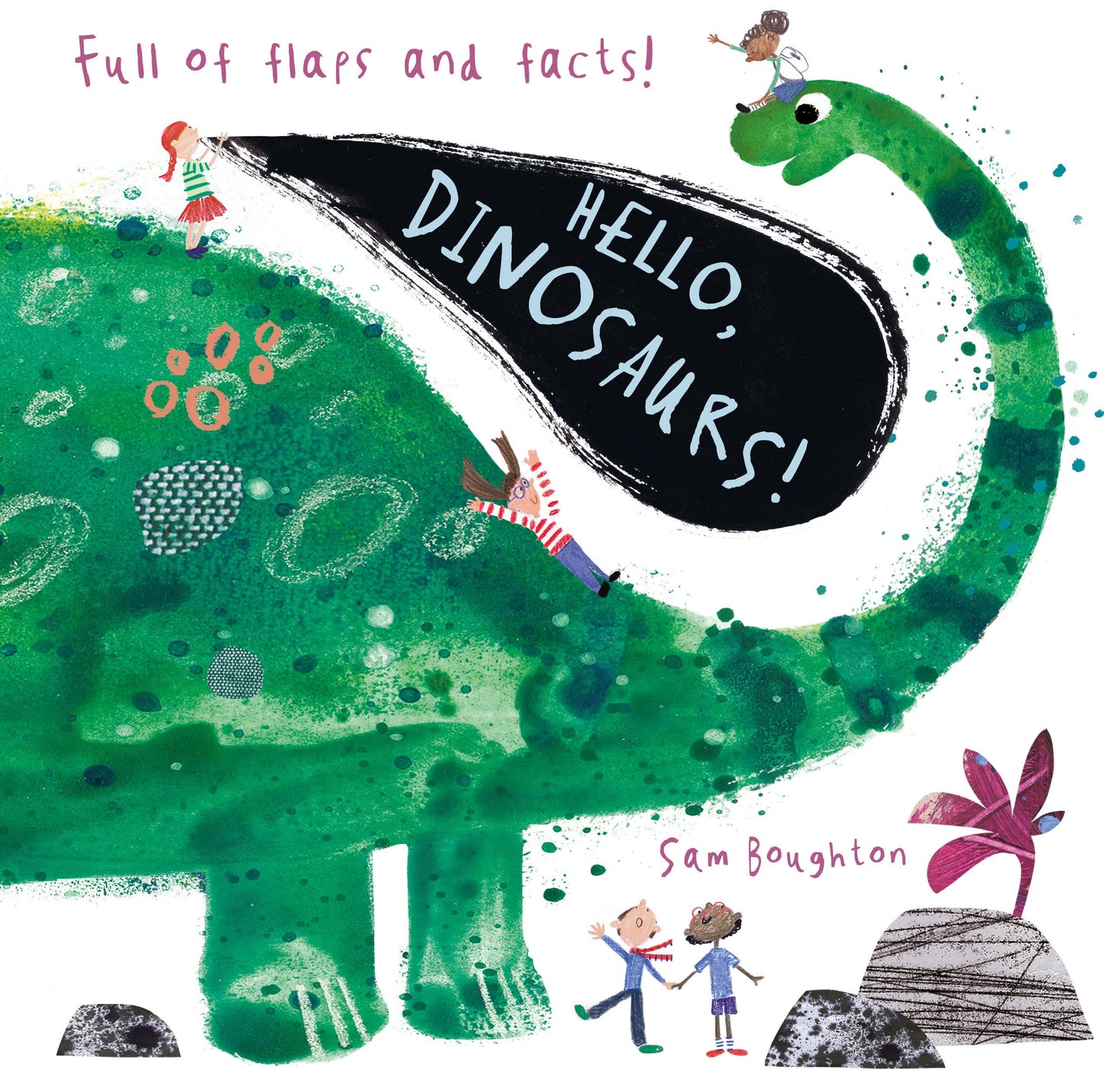 Hello, Dinosaurs!: (An Educational Lift-the-Flap Board Book for Young Dinosaur Lovers to Learn Fun Facts) (Animal Facts and Flaps)