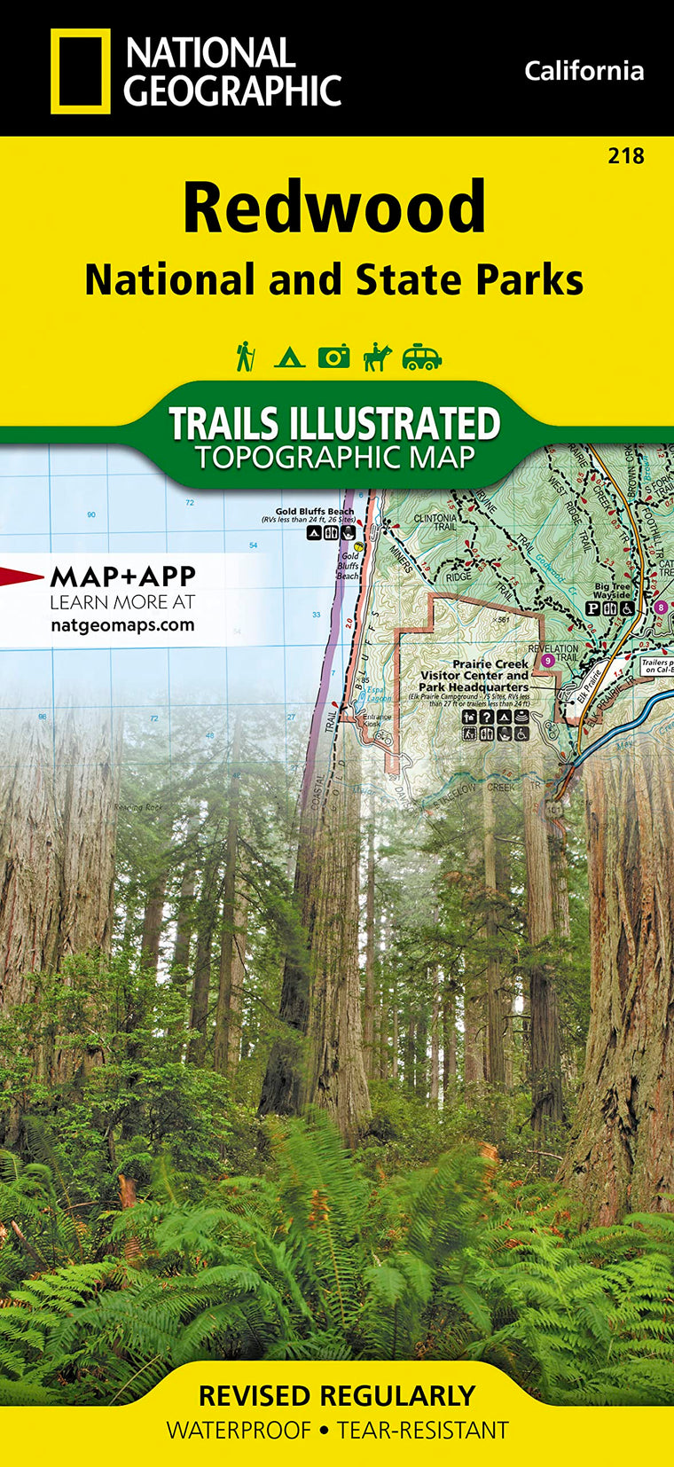 Redwood National and State Parks Map (National Geographic Trails Illustrated Map, 218)