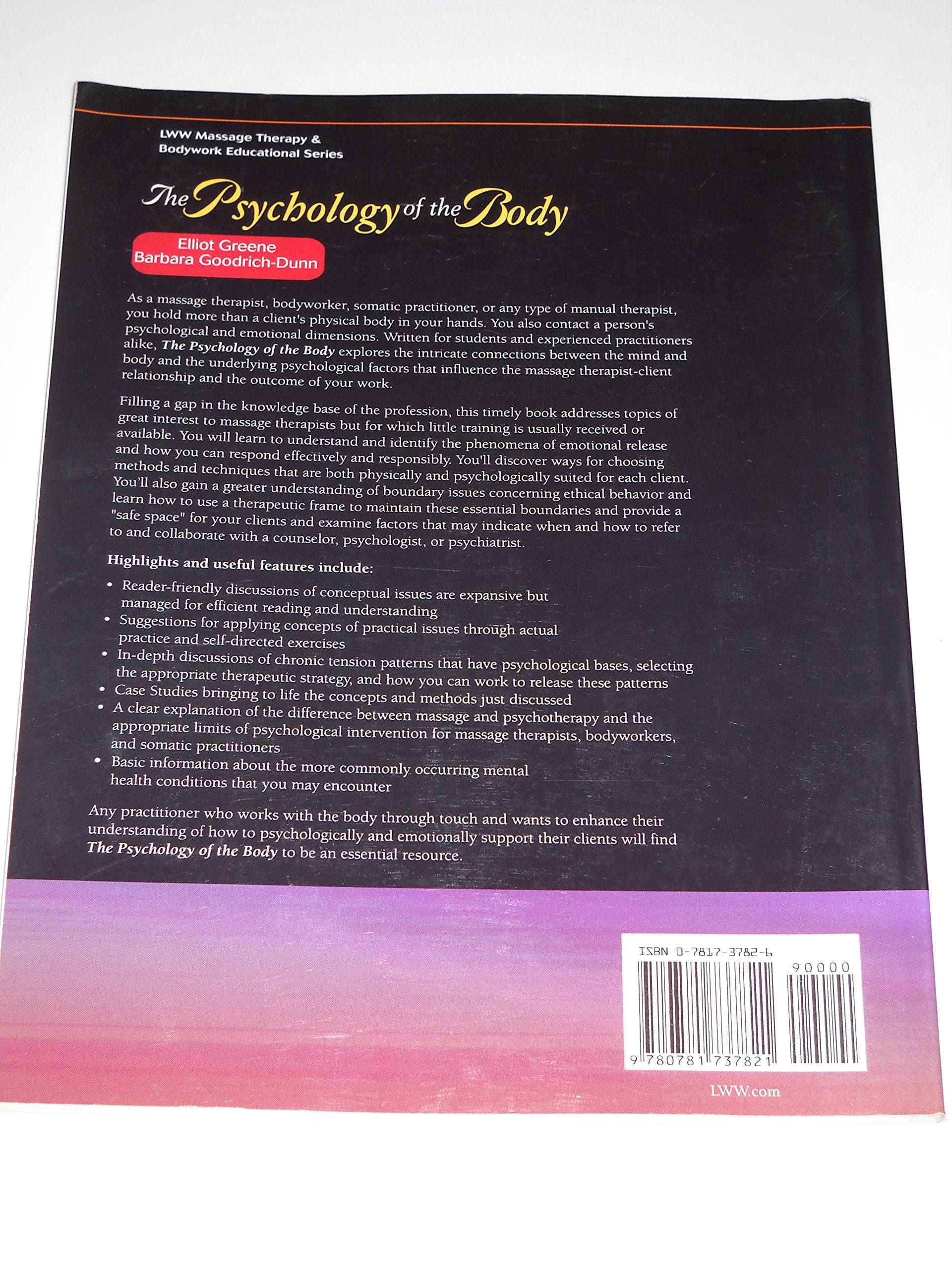 The Psychology of the Body (Lww Massage Therapy & Bodywork Educational Series)