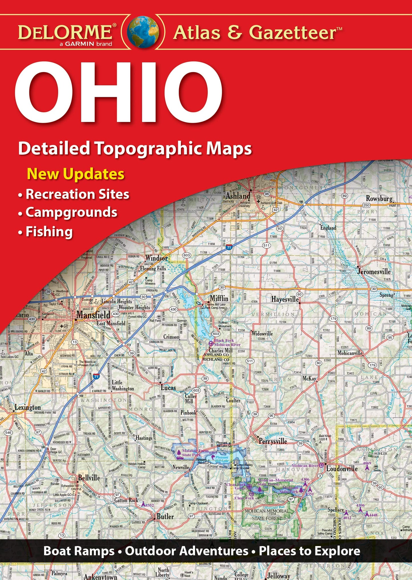 Delorme Atlas & Gazetteer Ohio 13e