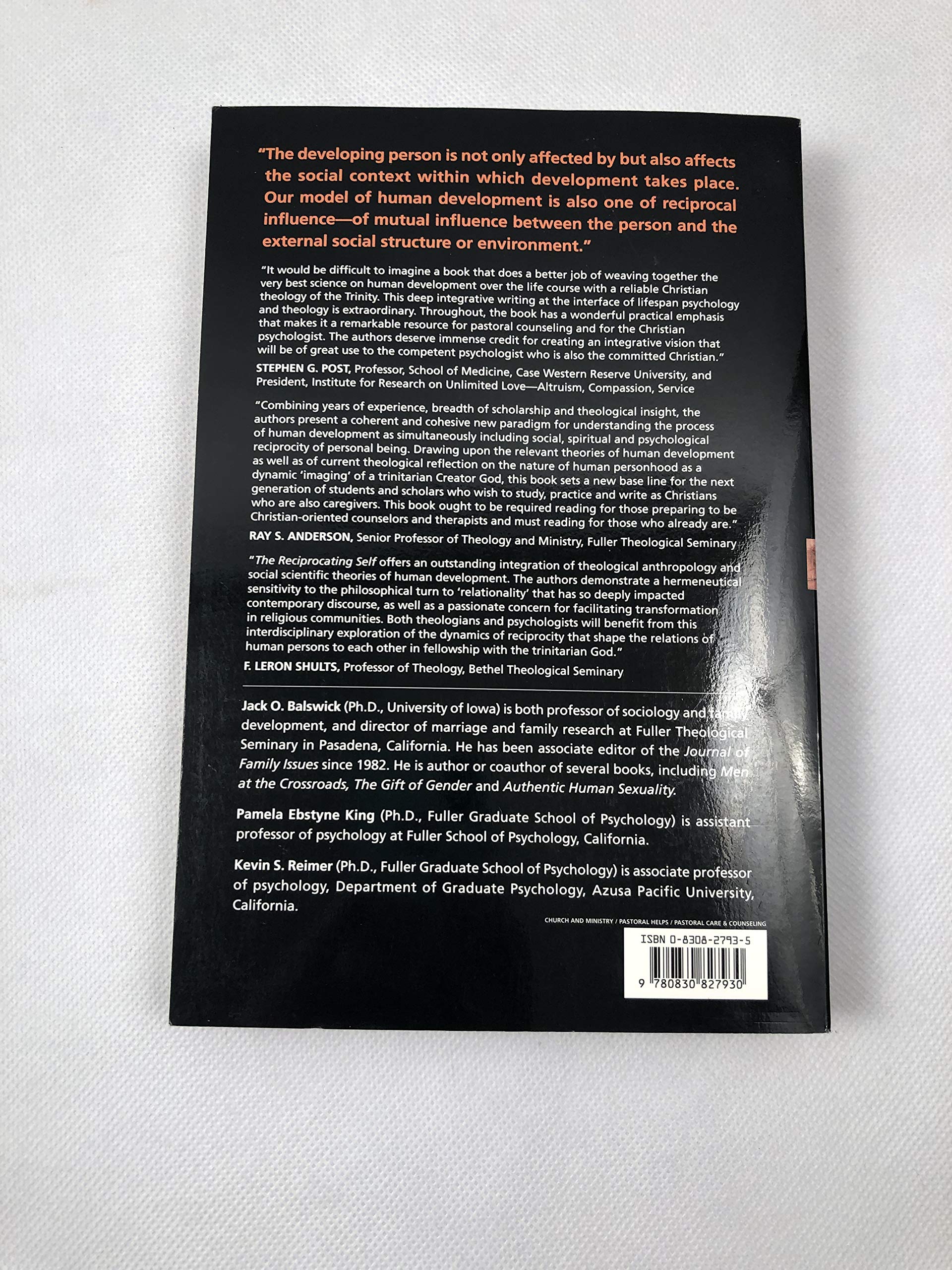 The Reciprocating Self: Human Development in Theological Perspective